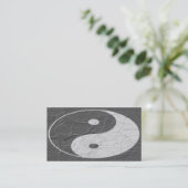 Trio Balance/Lotus Blosbezems met reliëfdruk Visitekaartje (Staand voorkant)