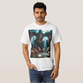 Trío de brujas haciendo magia negra t-shirt (Voorkant volledig)