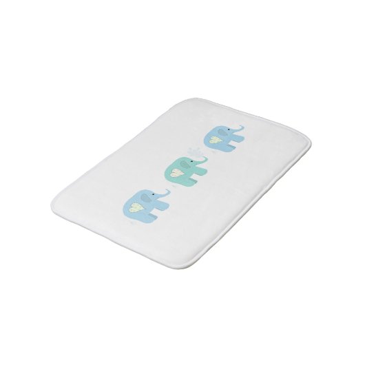 Trio Elephants Badmat (Gekanteld)