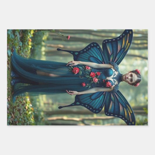 Trio Fairy Decoupage inpakpapier (Voorkant 2)