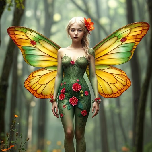 Trio Fairy Decoupage inpakpapier