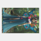 Trio Fairy Decoupage inpakpapier Vel (Voorkant)