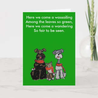 trio feestdagen kaart