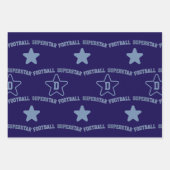 Trio Football Dad Superstar Wrapping Paper Sheets (Voorkant 2)