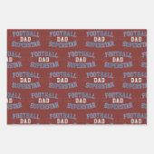 Trio Football Dad Superstar Wrapping Paper Sheets (Voorkant)