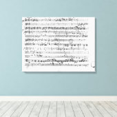 Trio, in E flat major "Kegelstatt" Canvas Afdruk (Insitu (Houten vloer))