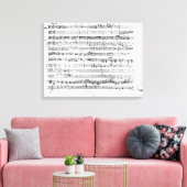 Trio, in E flat major "Kegelstatt" Canvas Afdruk (Insitu (Woonkamer))