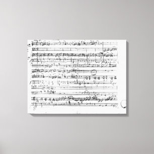 Trio, in E flat major "Kegelstatt" Canvas Afdruk
