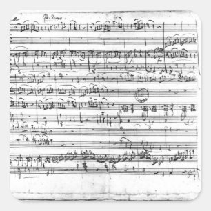 Trio, in E flat major "Kegelstatt" Vierkante Sticker