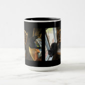 Trio in het venster mok (Midden)