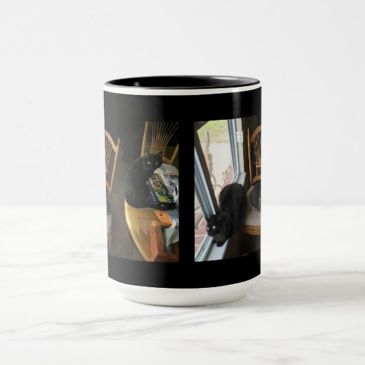 Trio in het venster mok (Midden)