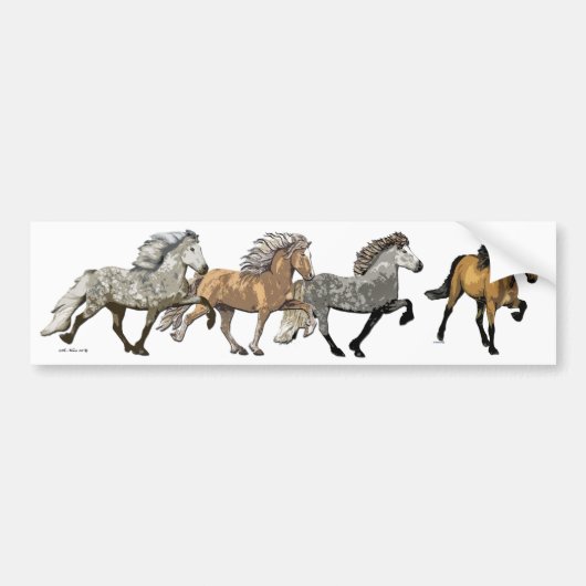 Trio in Tolt Bumpersticker (Voorkant)