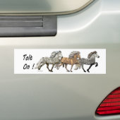 Trio in Tolt Bumpersticker (Op auto)