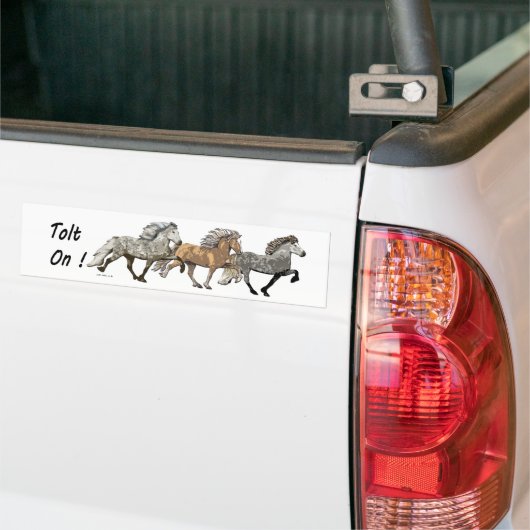 Trio in Tolt Bumpersticker (Op Truck)