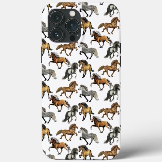 Trio in Tolt ~ IJslandse paarden Case-Mate iPhone Case (Achterkant)