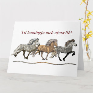 Trio in Tolt - IJslandse paarden Kaart