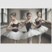 Trio in Tulle Ballerina Decoupage Tissuepapier (Voorkant)