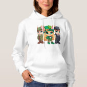 Trio konijn voor St Patrick Hoodie (Voorkant)