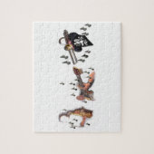 Trio, musici, abstracte gitaar, trombone, sax legpuzzel (Verticaal)