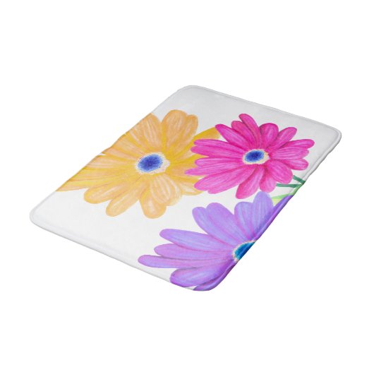 Trio of Joy: Bright Floral  Badmat (Gekanteld)