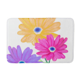 Trio of Joy: Bright Floral  Badmat