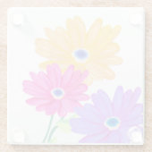 Trio of Joy: Bright Floral  Glazen Onderzetter (Achterkant)