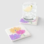 Trio of Joy: Bright Floral  Stenen Onderzetter (Zijkant)