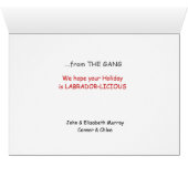 Trio of Santa Hat Labrador Retrievers Christmas (Binenzijde Horizontaal (Onderkant))