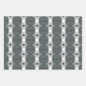 Trio of Three Floral Patterned Inpakpapier Vel (Voorkant 3)