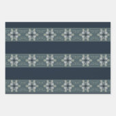 Trio of Three Floral Patterned Inpakpapier Vel (Voorkant 2)