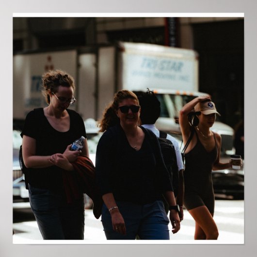 Trio op het Trottoir Poster (Voorkant)