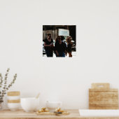 Trio op het Trottoir Poster (Keuken)