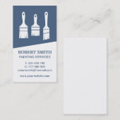 Trio Paintbrushes Verticaal Visitekaartje schilder (Voorkant / Achterkant)