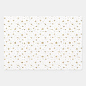 Trio Pink Brown Gingerbrood Houders Stars Cinnamon Inpakpapier Vel (Voorkant)