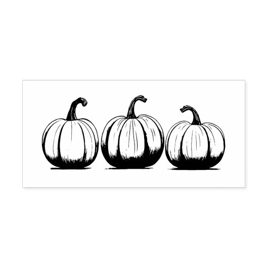 Trio pompoen stempel (Afrduk)