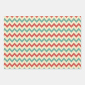 Trio Retro kerstkaarten Inpakpapier Vel (Voorkant 3)