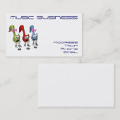 Trio Singers-Business-Personal kaart Visitekaartje (Voorkant / Achterkant)