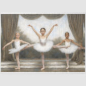  Trio Stage Ballerina Decoupage Tissuepapier (Voorkant)