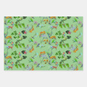 Trio Tropical Paradise Pattern Inpakpapier Vel (Voorkant 3)