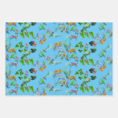 Trio Tropical Paradise Pattern Inpakpapier Vel (Voorkant 2)