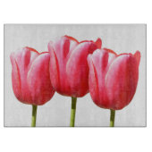 Trio Tulips Snijplank (Voorkant)
