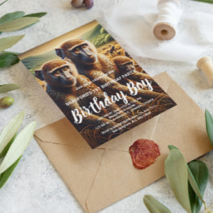 Trio van Apen Frolicking Briefkaart