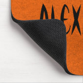 Trio van Bats Halloween Mousepad, Sinaasappel Muismat (Hoek)