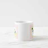 Trio van bijen met bloemen espresso kop (Voorkant)