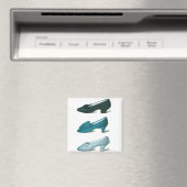 Trio van blauwe schoenen magneet (Insitu (Vaatwasser))