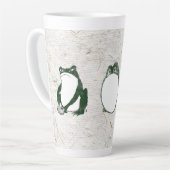 Trio van chagrijnige Japanse kikkers Toads 19e eeu Latte Mok (Linkerhoek)