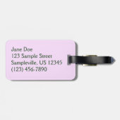 Trio van Clematis Pink en White Spring Vine Bagagelabel (Achterkant horizontaal)