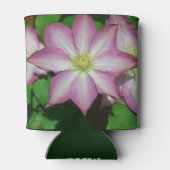 Trio van Clematis Pink en White Spring Vine Blikjeskoeler (Achterkant)