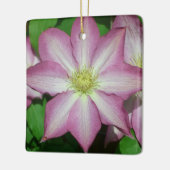 Trio van Clematis Pink en White Spring Vine Keramisch Ornament (Links)