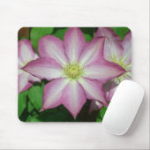 Trio van Clematis Pink en White Spring Vine Muismat (Met muis)